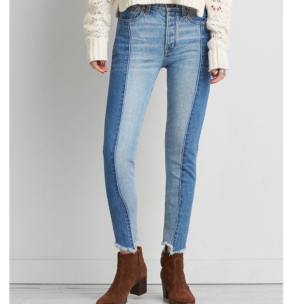 Two toned jeans
